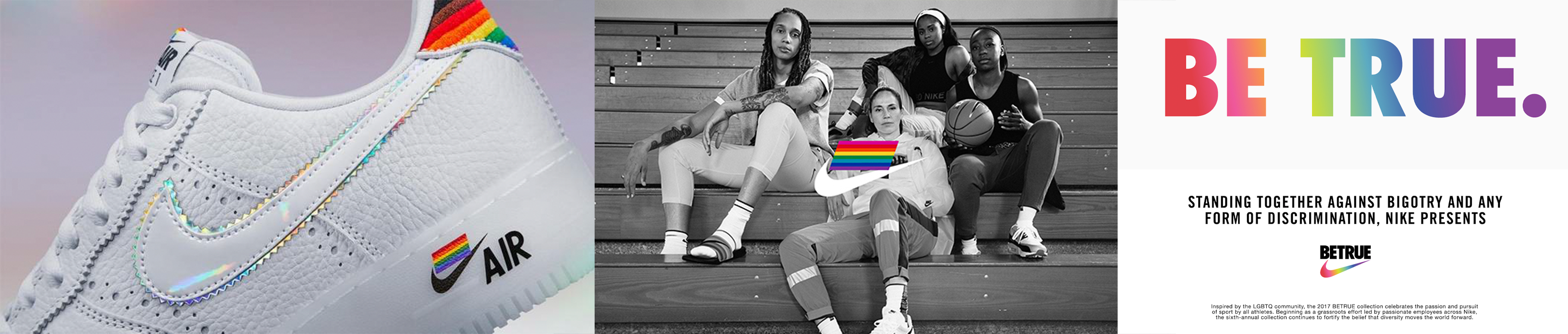 nike campaign collage betrue 2020 pride collection