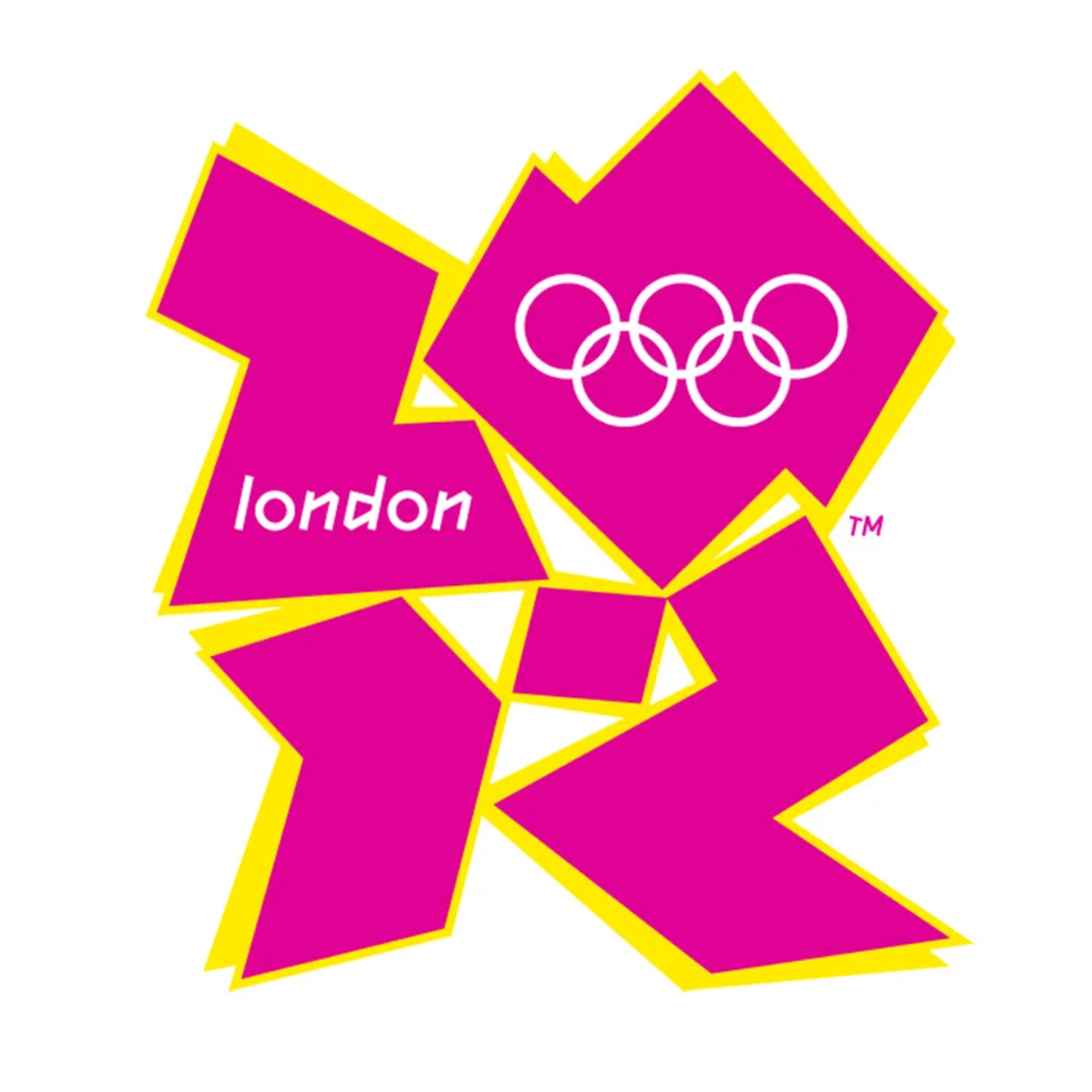 london olympic logo 2012 geometric bright powerful